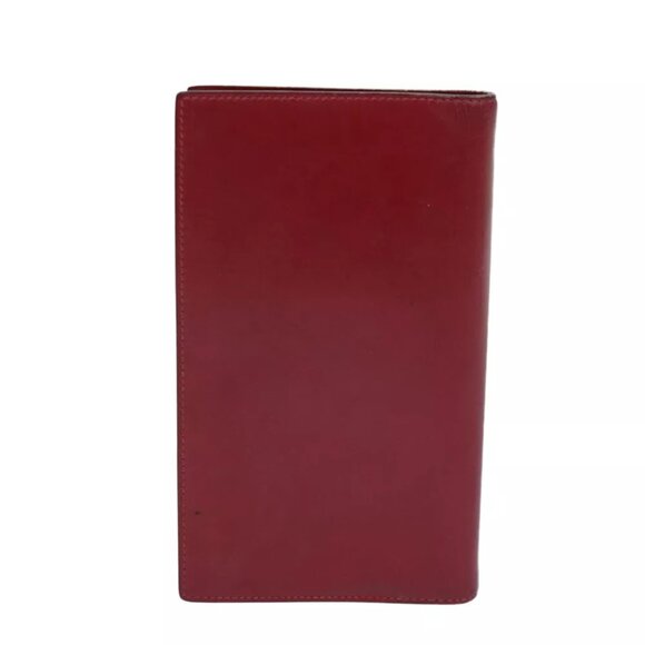 HERMES Agenda A6 Day Planner Cover Leather Red Auth am6805 - Picture 1 of 15